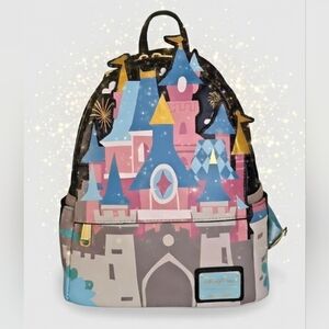 Loungefly Disneyland Paris Sleeping Beauty Castle Mini Backpack Exclusive NWT